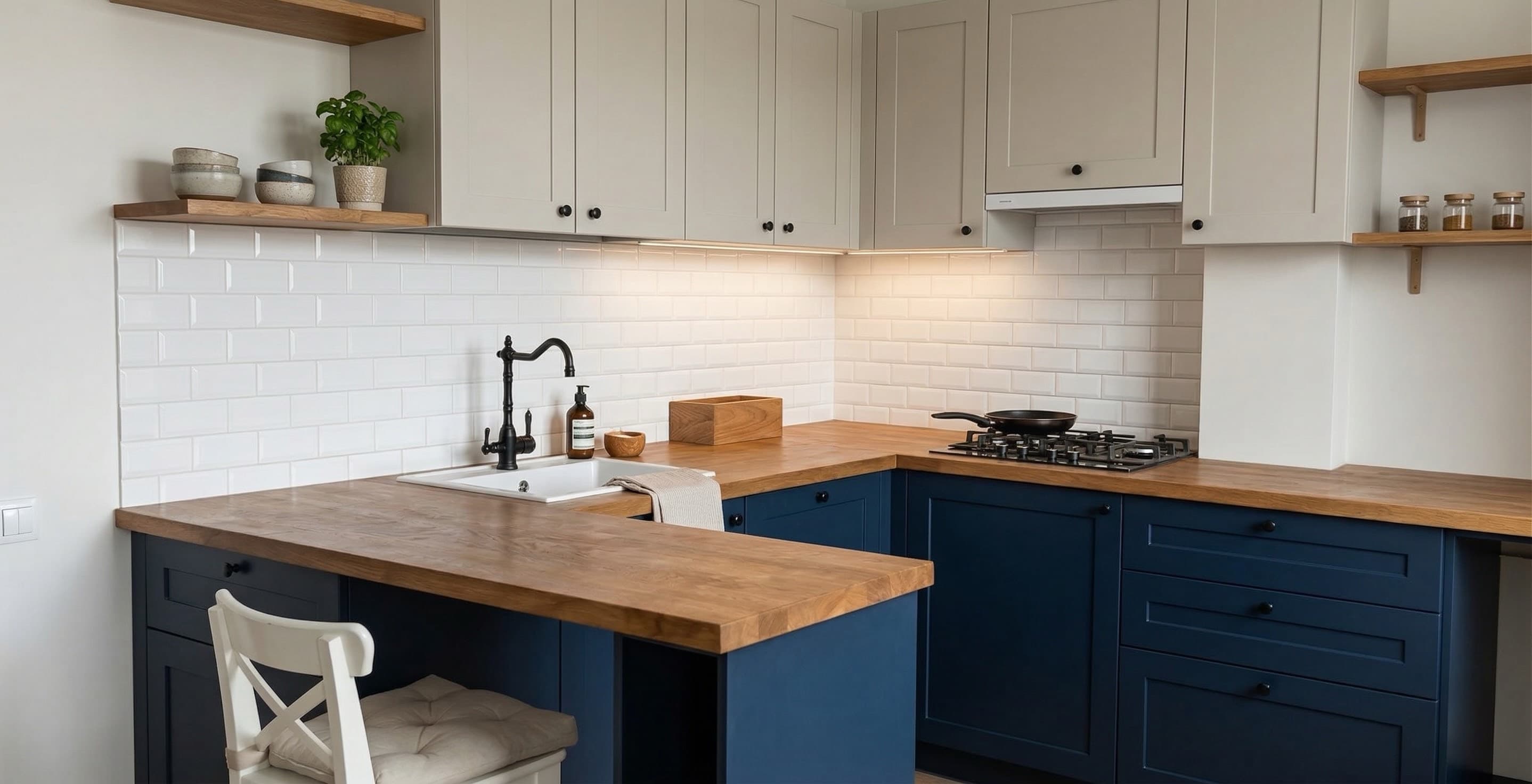 Admiral Blue Kitchen — generated